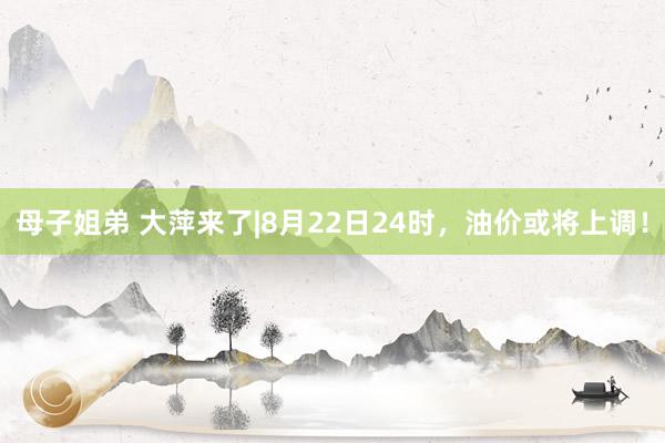 母子姐弟 大萍来了|8月22日24时，油价或将上调！