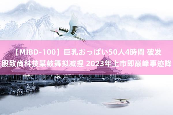 【MIBD-100】巨乳おっぱい50人4時間 破发股致尚科技某鼓舞拟减捏 2023年上市即巅峰事迹降