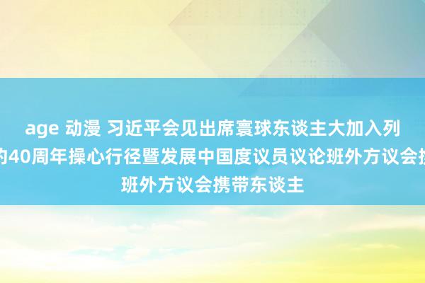 age 动漫 习近平会见出席寰球东谈主大加入列国议会定约40周年操心行径暨发展中国度议员议论班外方议会携带东谈主