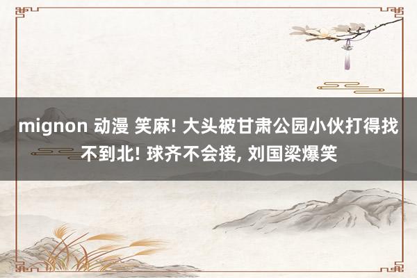 mignon 动漫 笑麻! 大头被甘肃公园小伙打得找不到北! 球齐不会接, 刘国梁爆笑